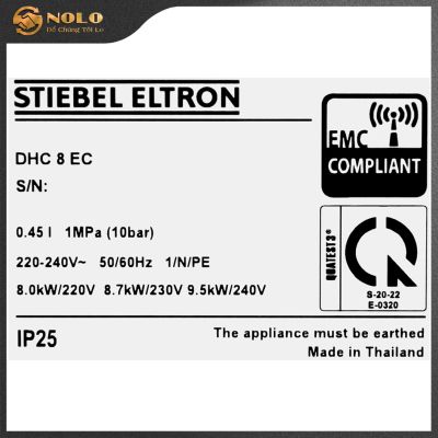 MÁY NƯỚC NÓNG TRỰC TIẾP ĐA ĐIỂM STIEBEL ELTRON - 6000W - DHC 6 EC